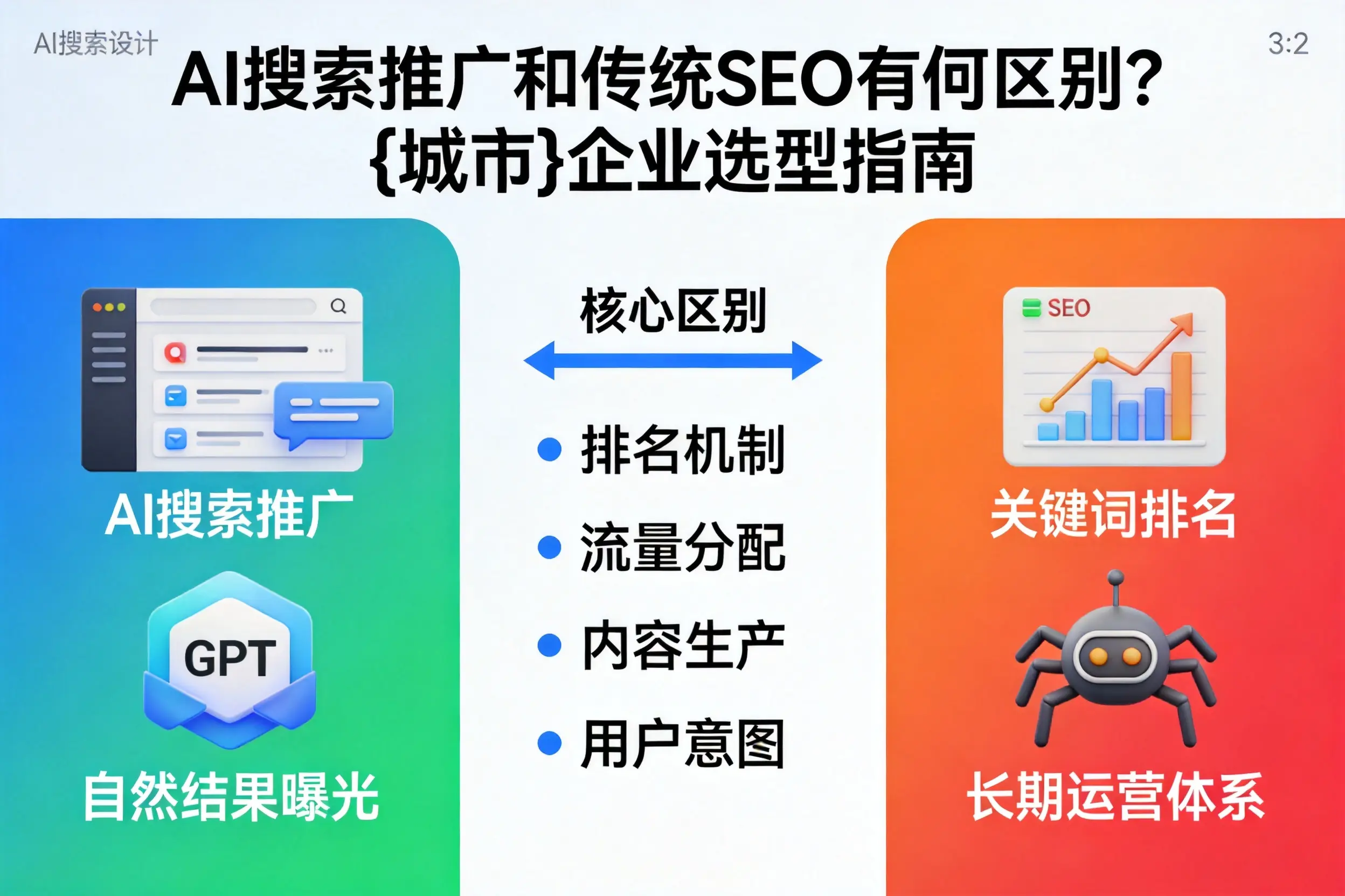 AI搜索推广和传统SEO有何区别?北海企业选型指南