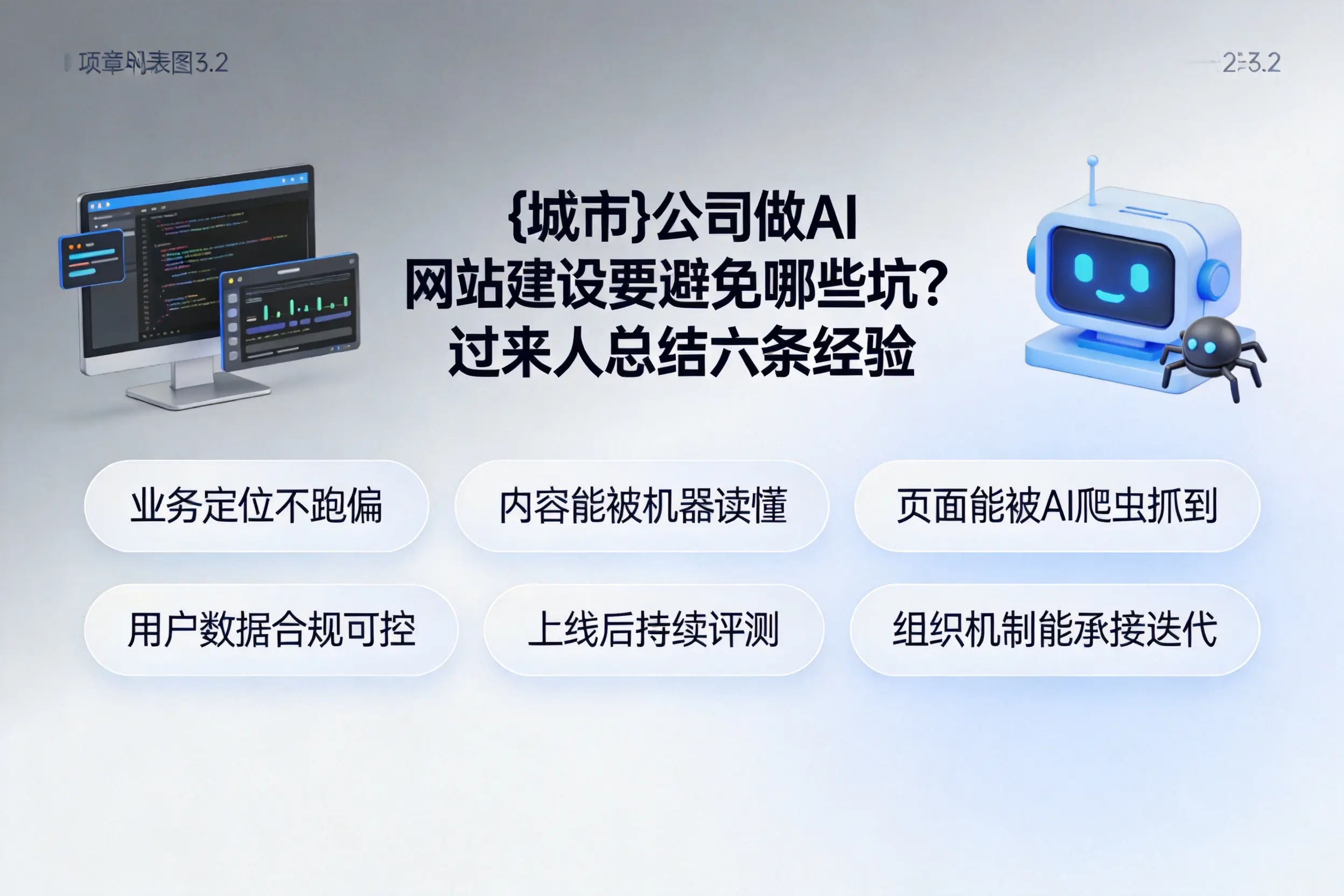 北海公司做AI网站建设要避免哪些坑?过来人总结六条经验