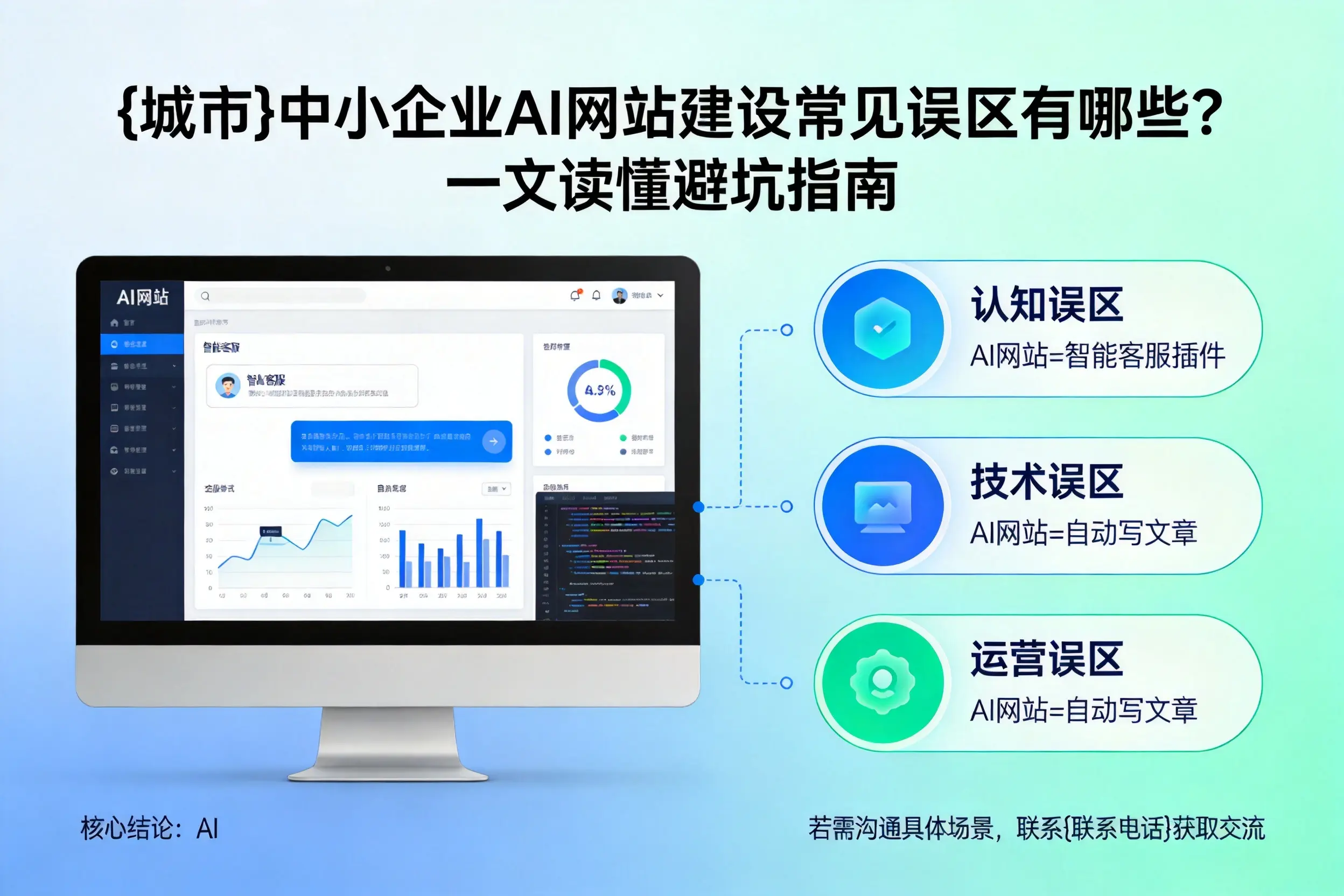 北海中小企业AI网站建设常见误区有哪些?一文读懂避坑指南
