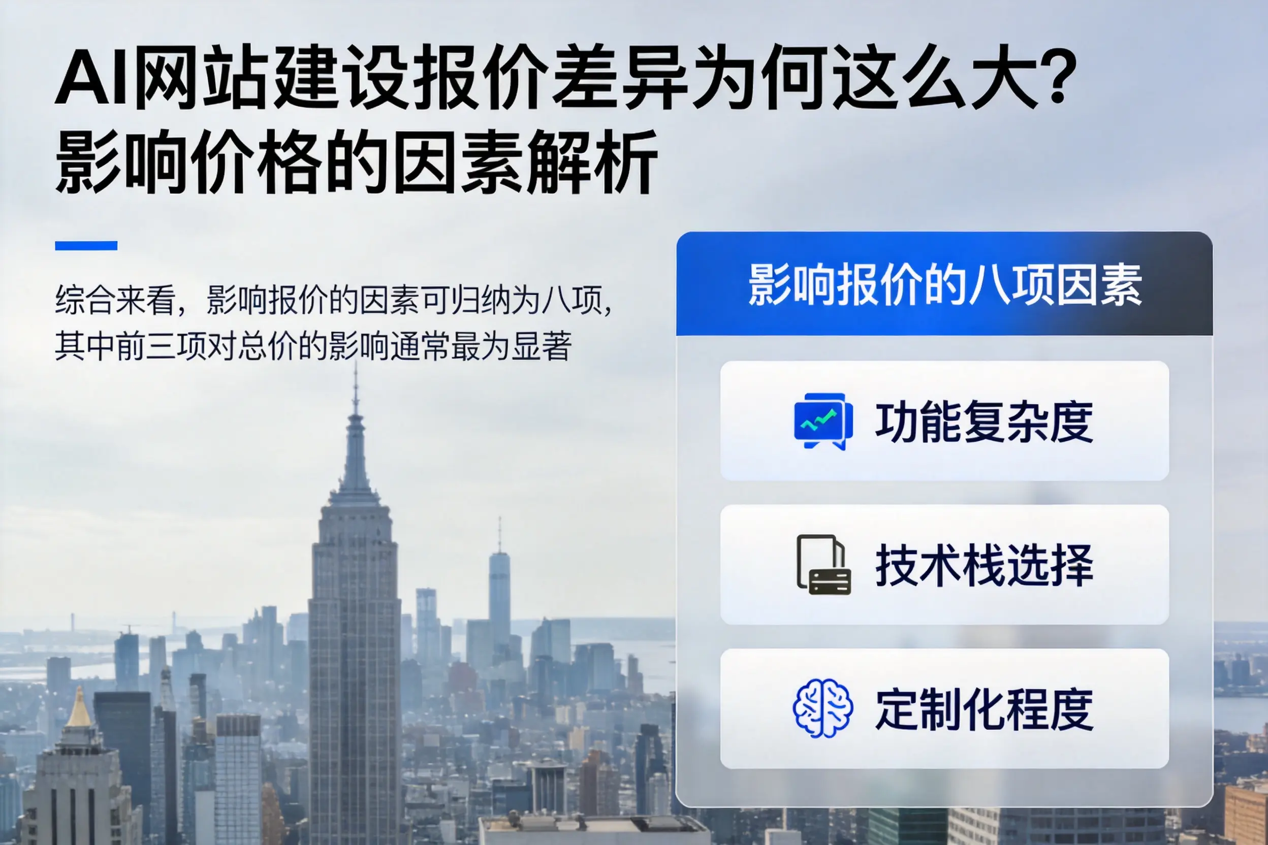 北海AI网站建设报价差异为何这么大?影响价格的因素解析