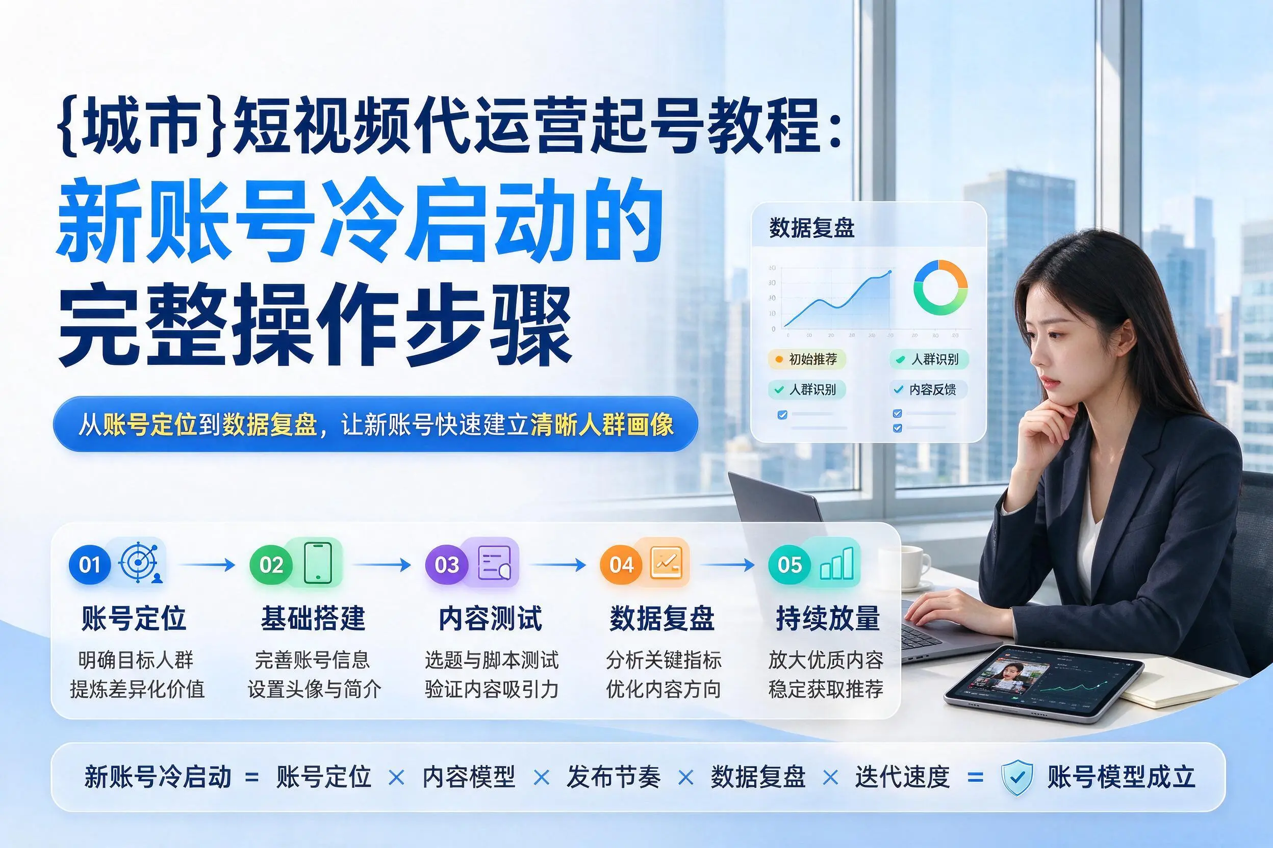 北海短视频代运营起号教程:新账号冷启动的完整操作步骤