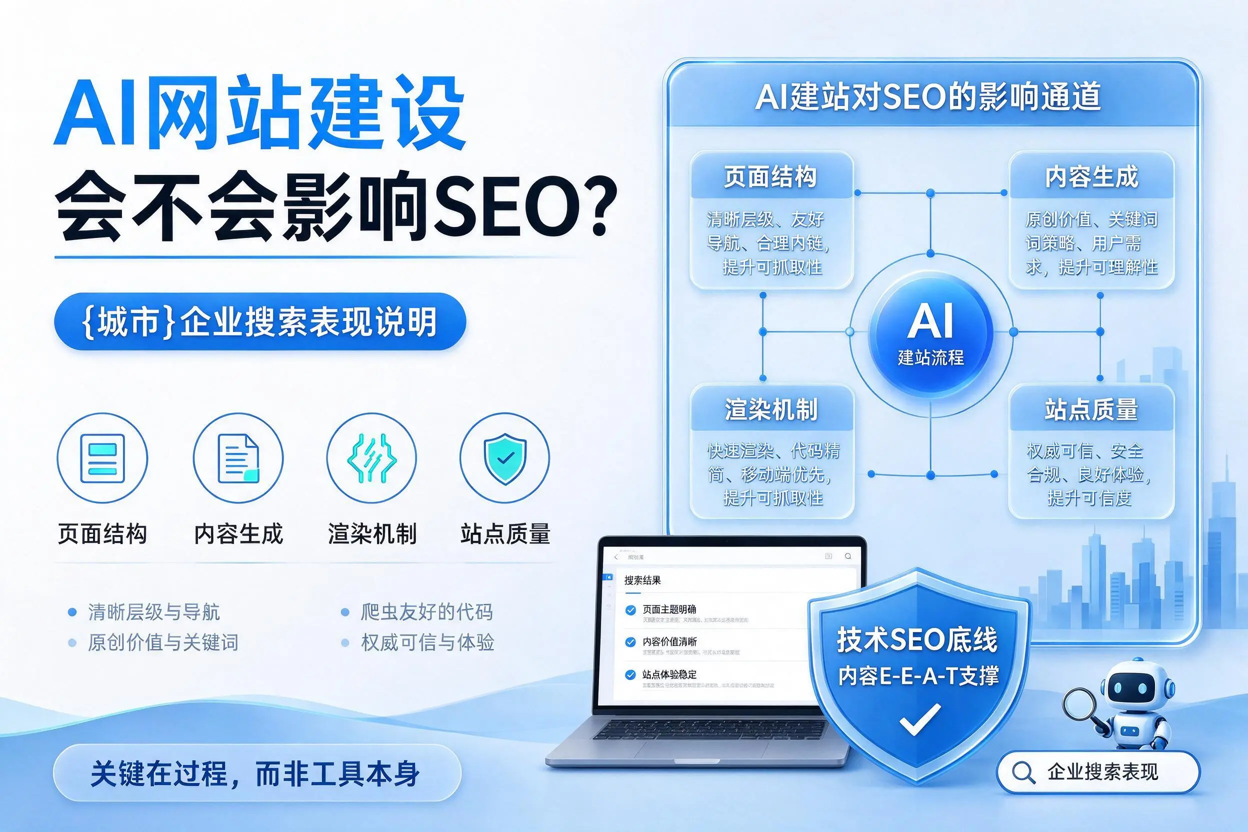 AI网站建设会不会影响SEO？北海企业搜索表现说明