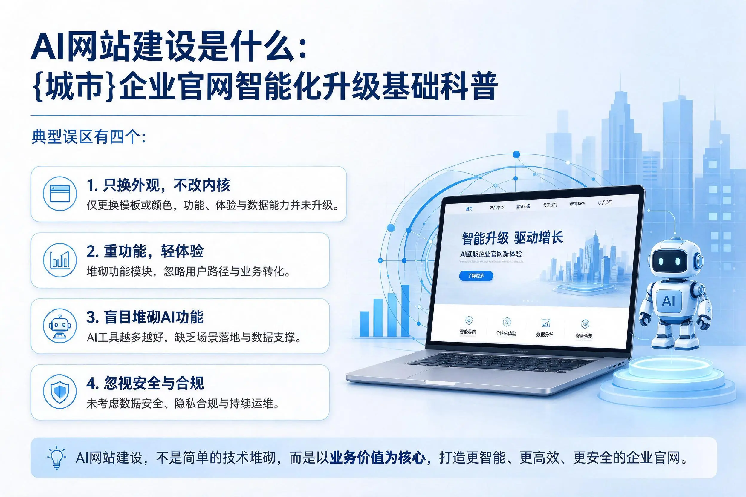 AI网站建设是什么：北海企业官网智能化升级基础科普
