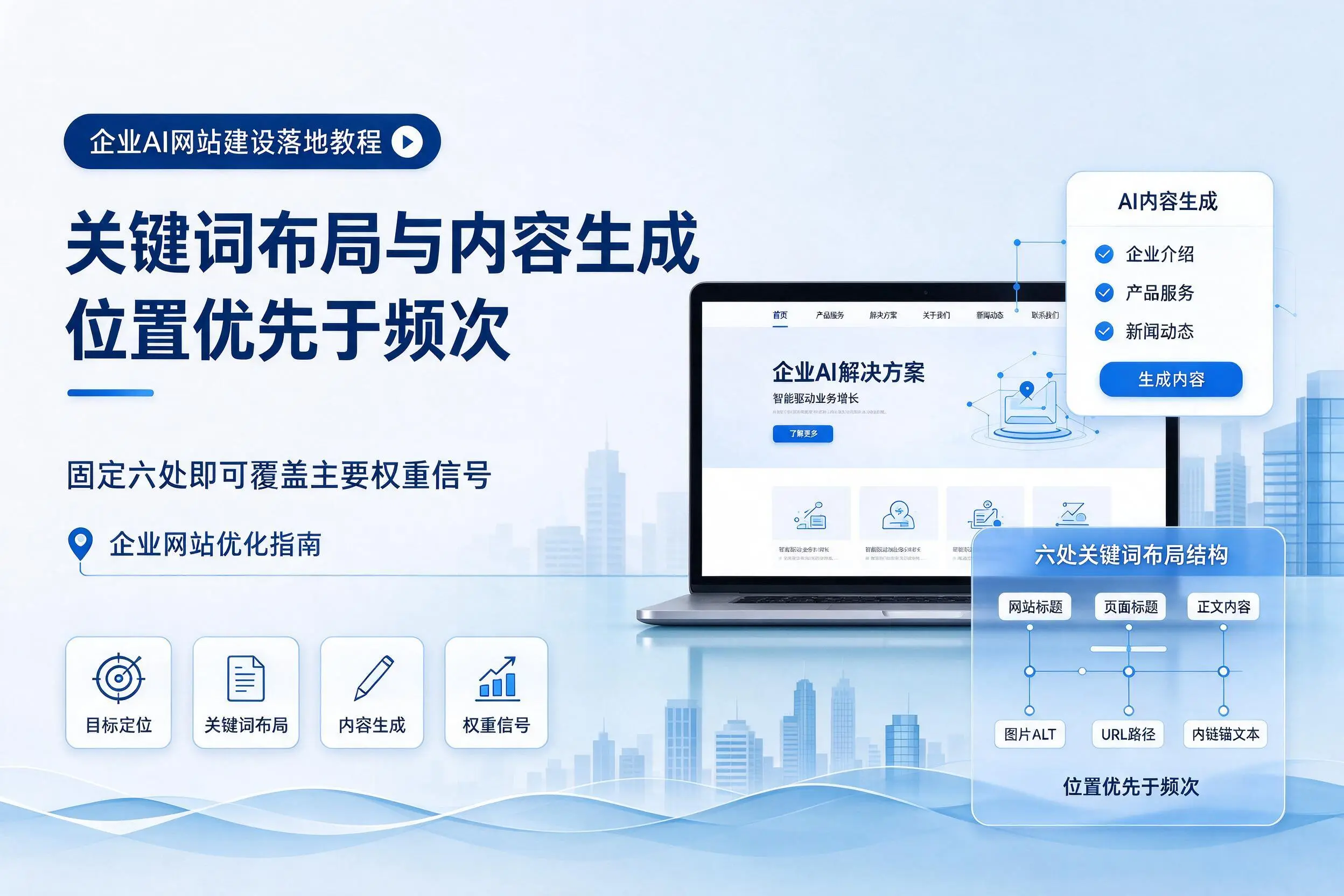 北海企业AI网站建设落地教程：关键词布局与内容生成